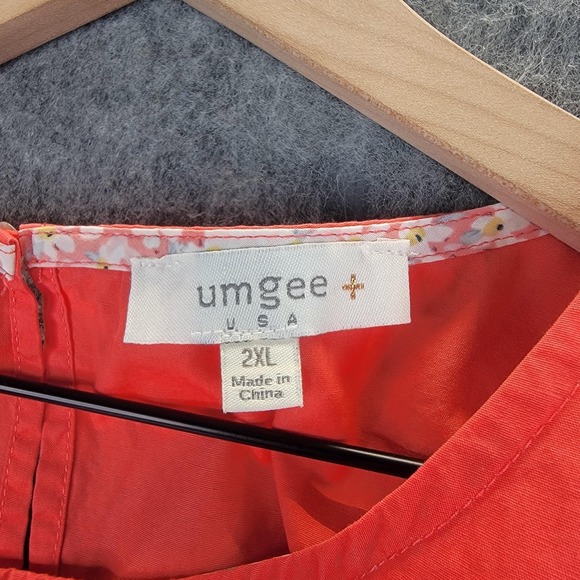 Umgee Dress Womens 2XL Tiered Ruffle Sleeve Babydoll Lightweight Flowy Resort - Picture 5 of 10